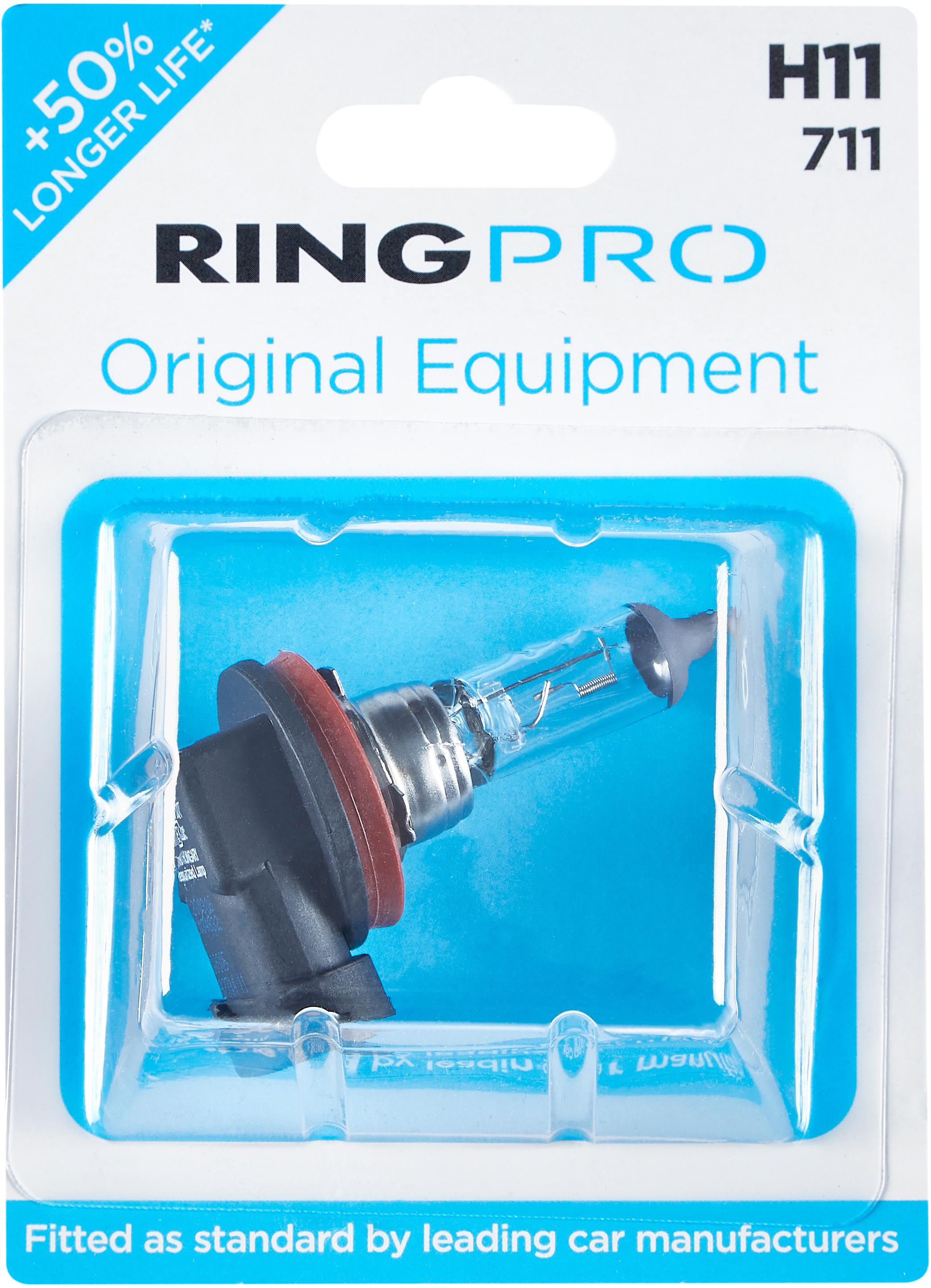 Ring Pro H11 711 Car Headlight Bulb Single Pack
