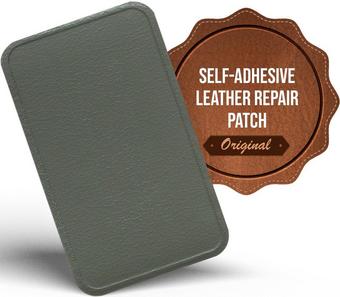 MastaPlasta Instant Leather Repair for Car Interiors & DIY - Grey 10x6cm