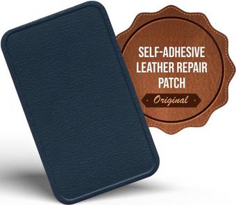 MastaPlasta Instant Leather Repair for Car Interiors & DIY - Navy 10x6cm