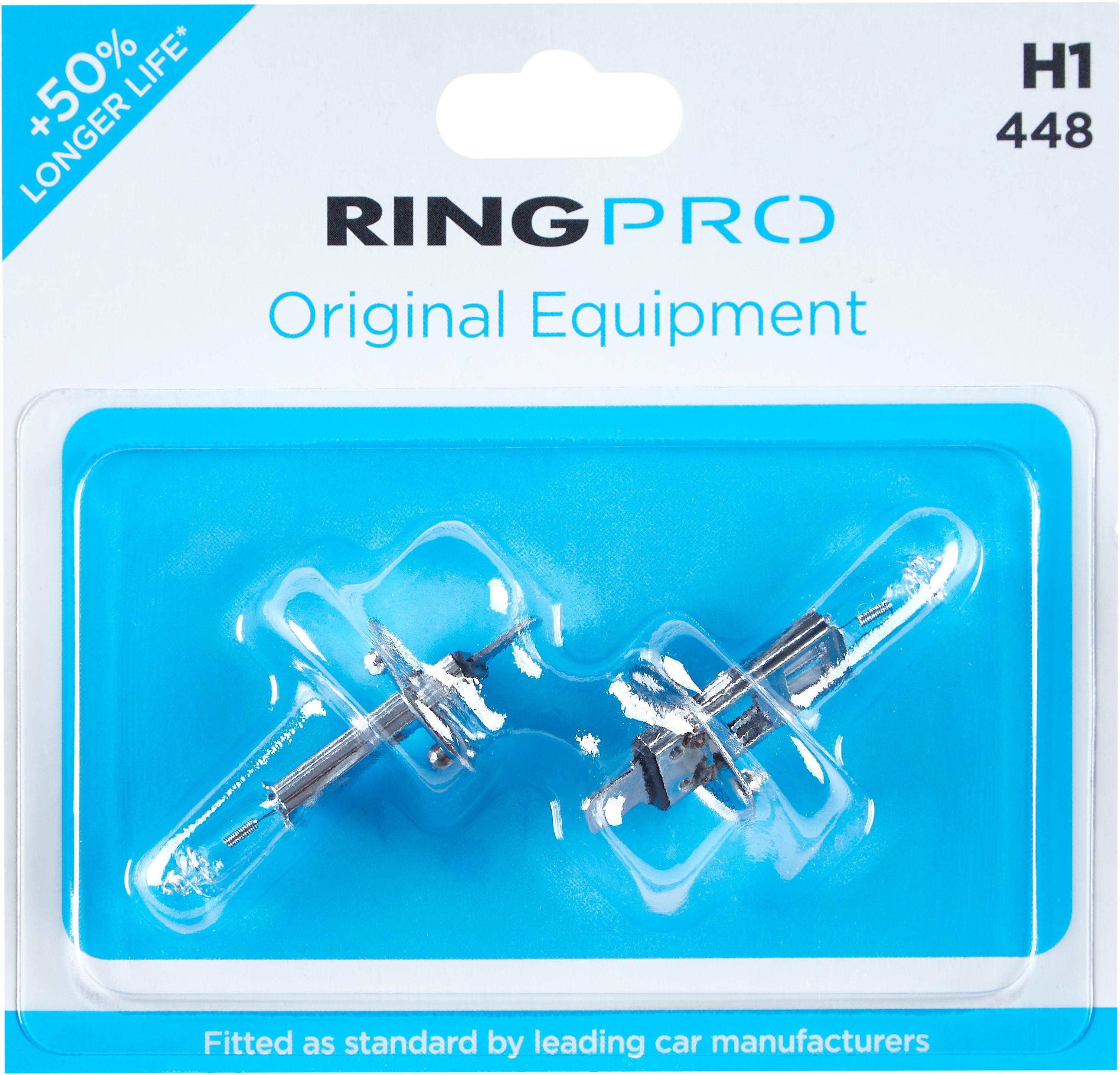 Ring Pro H1 448 Car Headlight Bulb Twin Pack