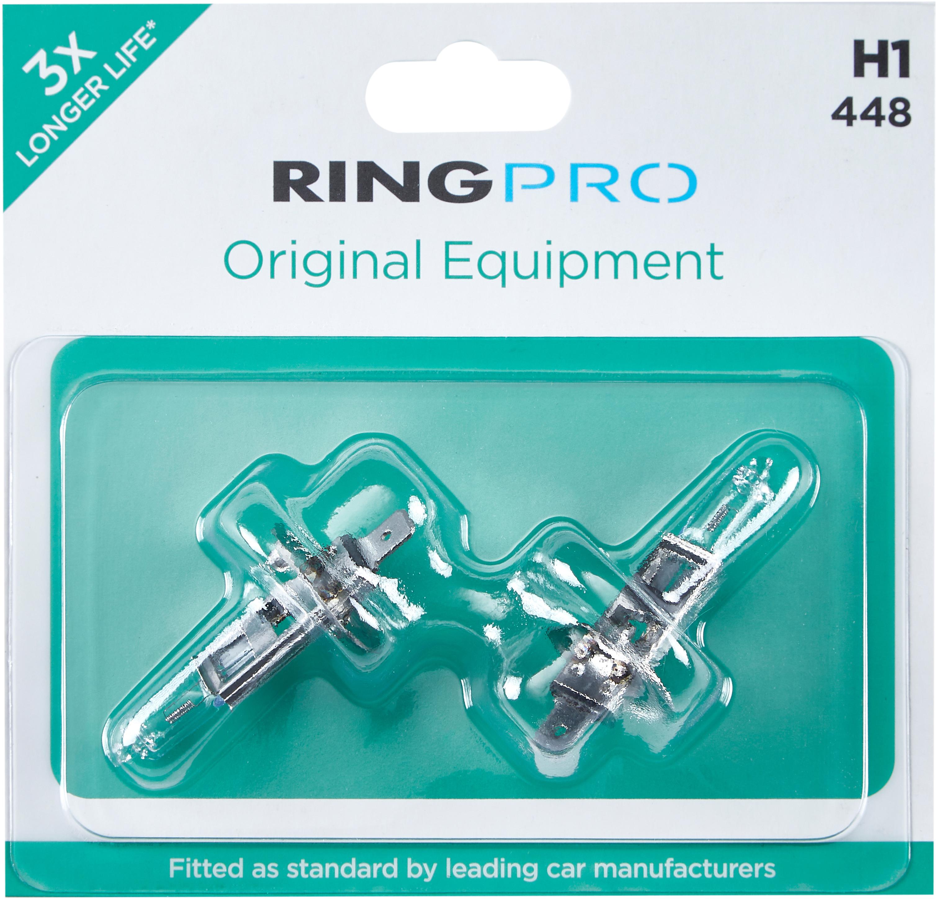 Ring Pro H1 448 Triple Life Car Headlight Bulb Twin Pack