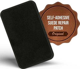MastaPlasta Instant Suede Repair for Car Interiors & DIY - Black 10x6cm