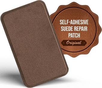 MastaPlasta Instant Suede Repair for Car Interiors & DIY - Brown 10x6cm