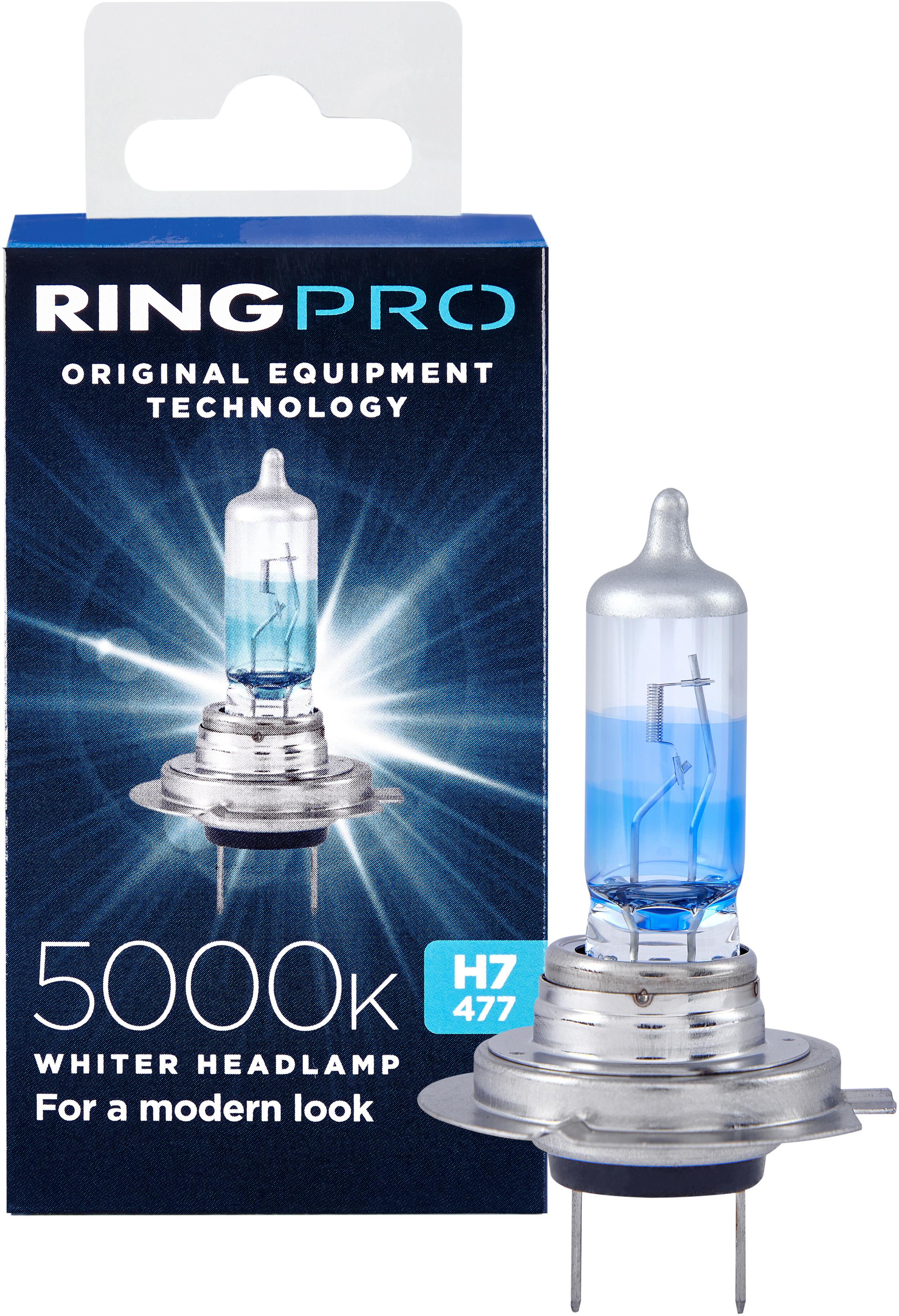 Ring Pro 5000K H7 477 Car Headlight Bulb Single Pack