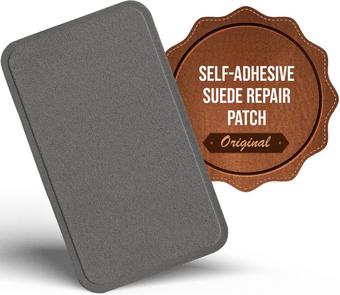 MastaPlasta Instant Suede Repair for Car Interiors & DIY - Grey 10x6cm