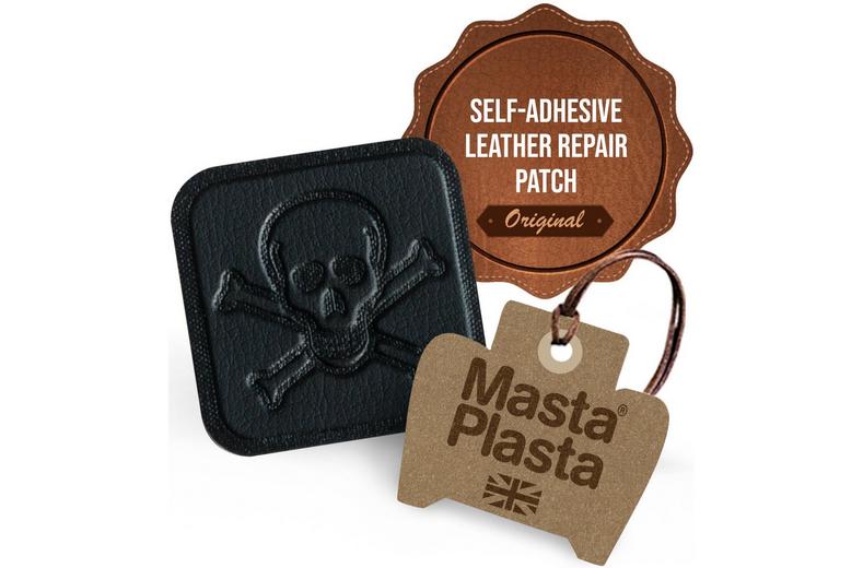MastaPlasta Instant Leather Repair for Car Interiors & DIY - Black Pirate 5x5cm MastaPlasta Instant Leather Repair for Car Interiors & DIY - Black Pirate 5x5cm