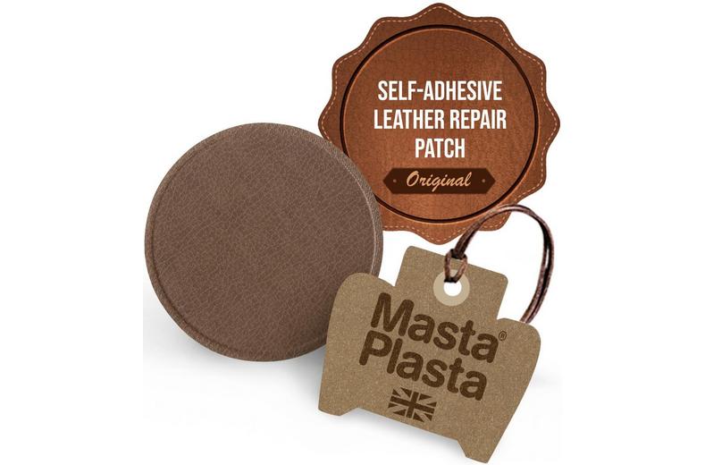 MastaPlasta Instant Leather Repair for Car Interiors & DIY - Tan 8cm Circle MastaPlasta Instant Leather Repair for Car Interiors & DIY - Tan 8cm Circle