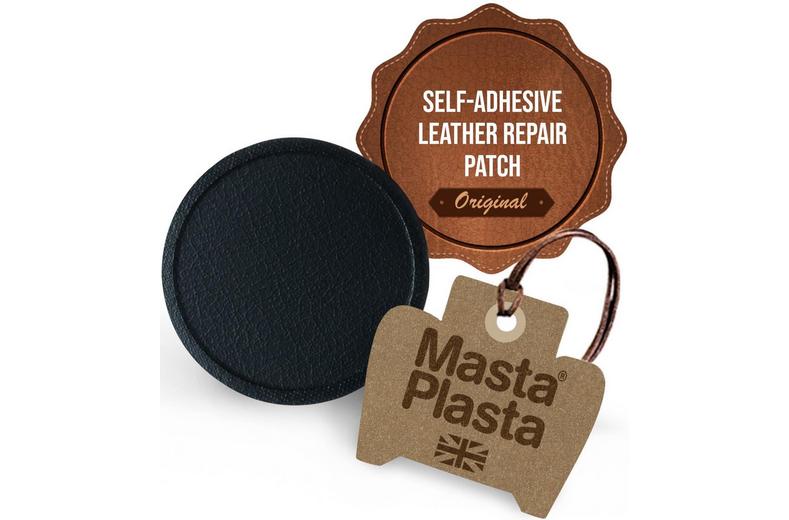 MastaPlasta Instant Leather Repair for Car Interiors & DIY - Black 5cm Circle MastaPlasta Instant Leather Repair for Car Interiors & DIY - Black 5cm Circle