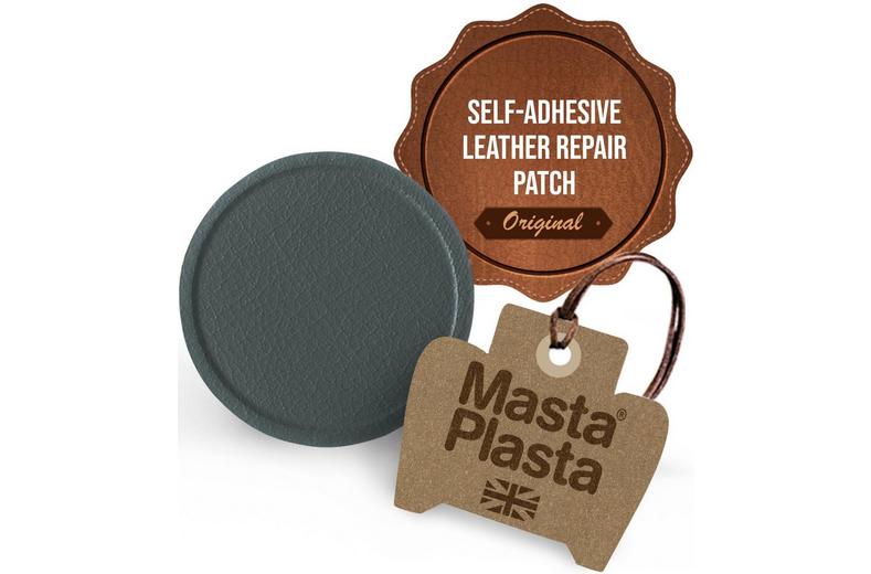 MastaPlasta Instant Leather Repair for Car Interiors & DIY - Grey 5cm Circle MastaPlasta Instant Leather Repair for Car Interiors & DIY - Grey 5cm Circle