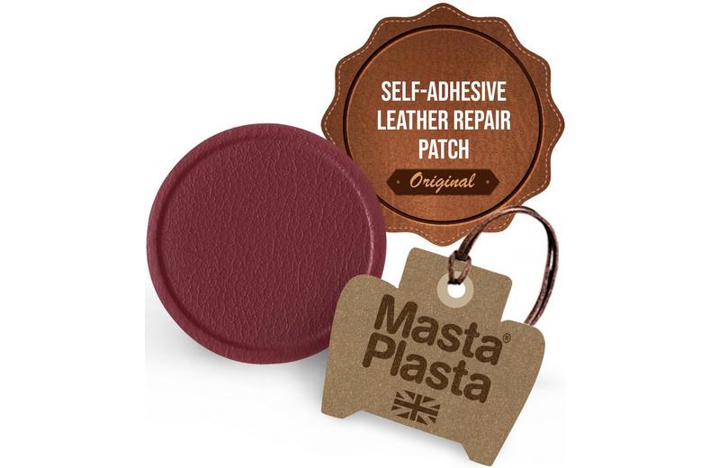 MastaPlasta Instant Leather Repair for Car Interiors & DIY - Red 5cm Circle MastaPlasta Instant Leather Repair for Car Interiors & DIY - Red 5cm Circle
