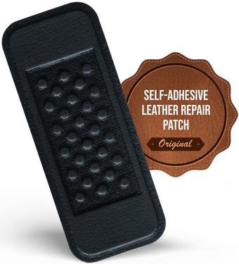 MastaPlasta Instant Leather Repair for Car Interiors & DIY - Black 10x6cm