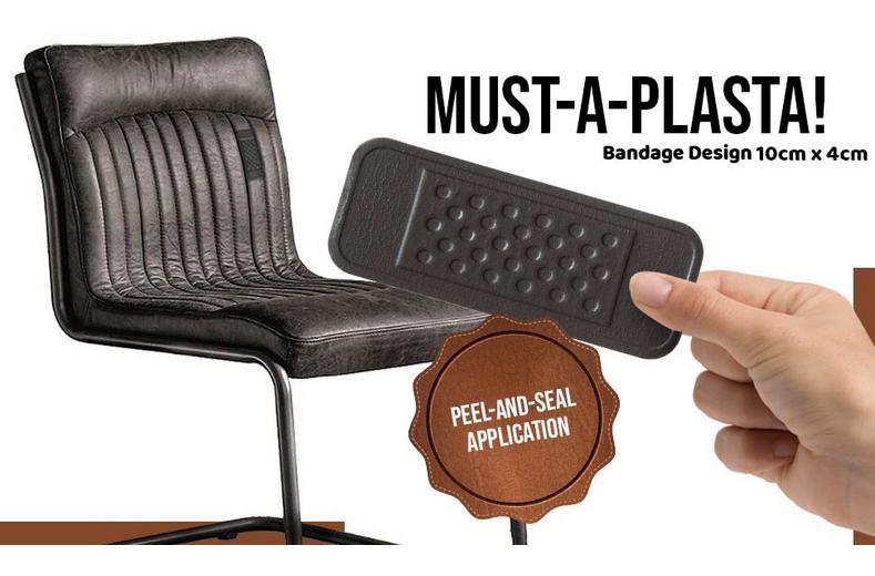 MastaPlasta Instant Leather Repair for Car Interiors & DIY - Black 10x6cm MastaPlasta Instant Leather Repair for Car Interiors & DIY - Black 10x6cm