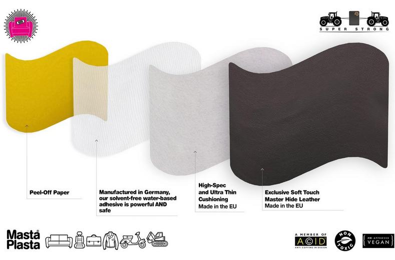 MastaPlasta Instant Leather Repair for Car Interiors & DIY - Black 10x6cm MastaPlasta Instant Leather Repair for Car Interiors & DIY - Black 10x6cm