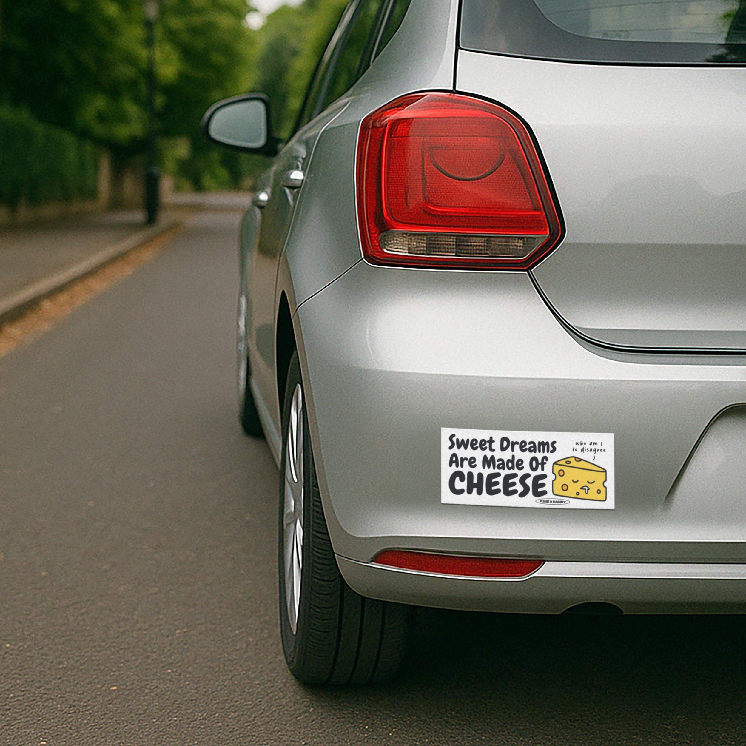 Made Of Cheese Bumper Sticker