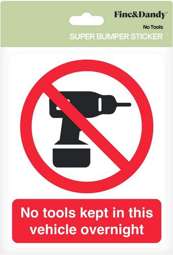 No Tools Bumper Sticker
