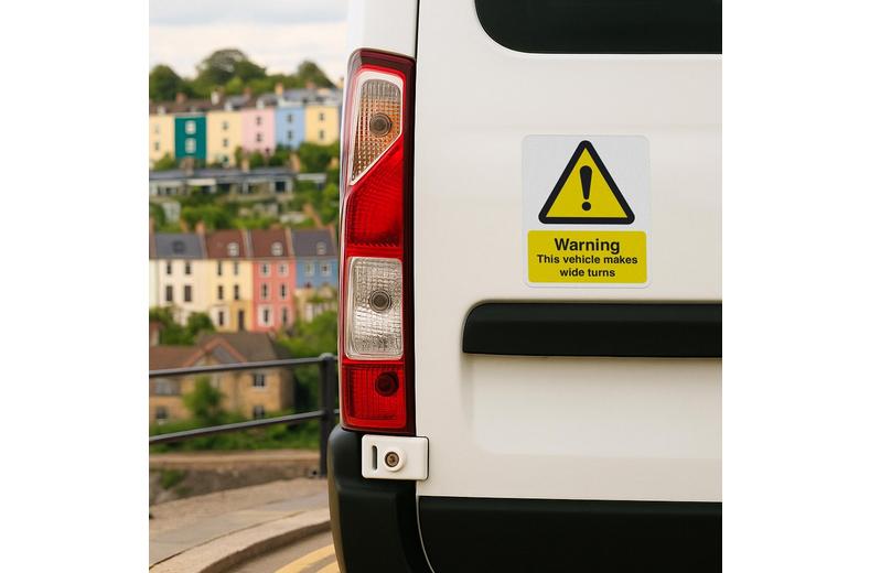 Wide Turns Bumper Sticker Wide Turns Bumper Sticker