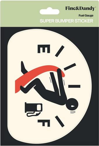 Fuel Gauge Bumper Sticker