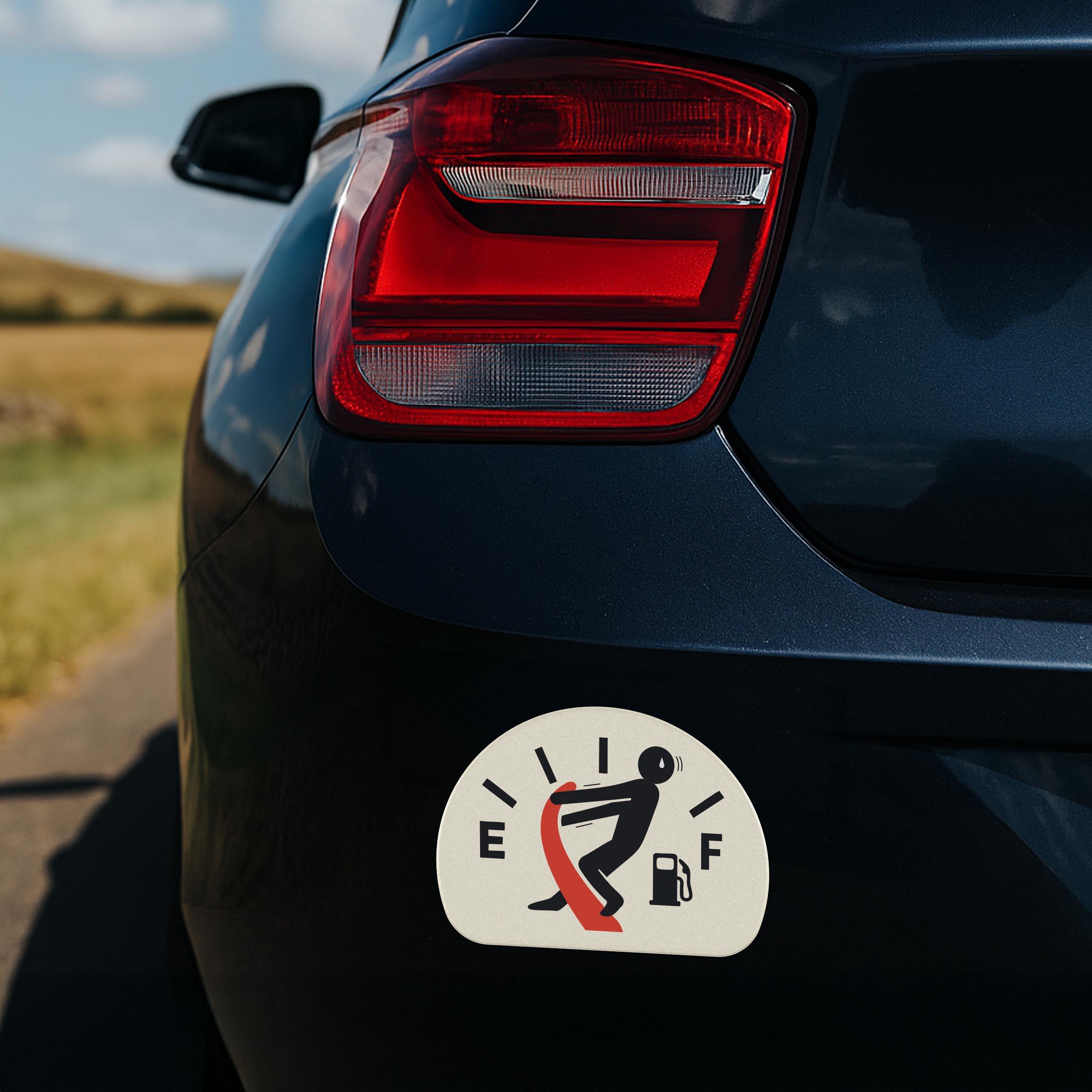 Fuel Gauge Bumper Sticker