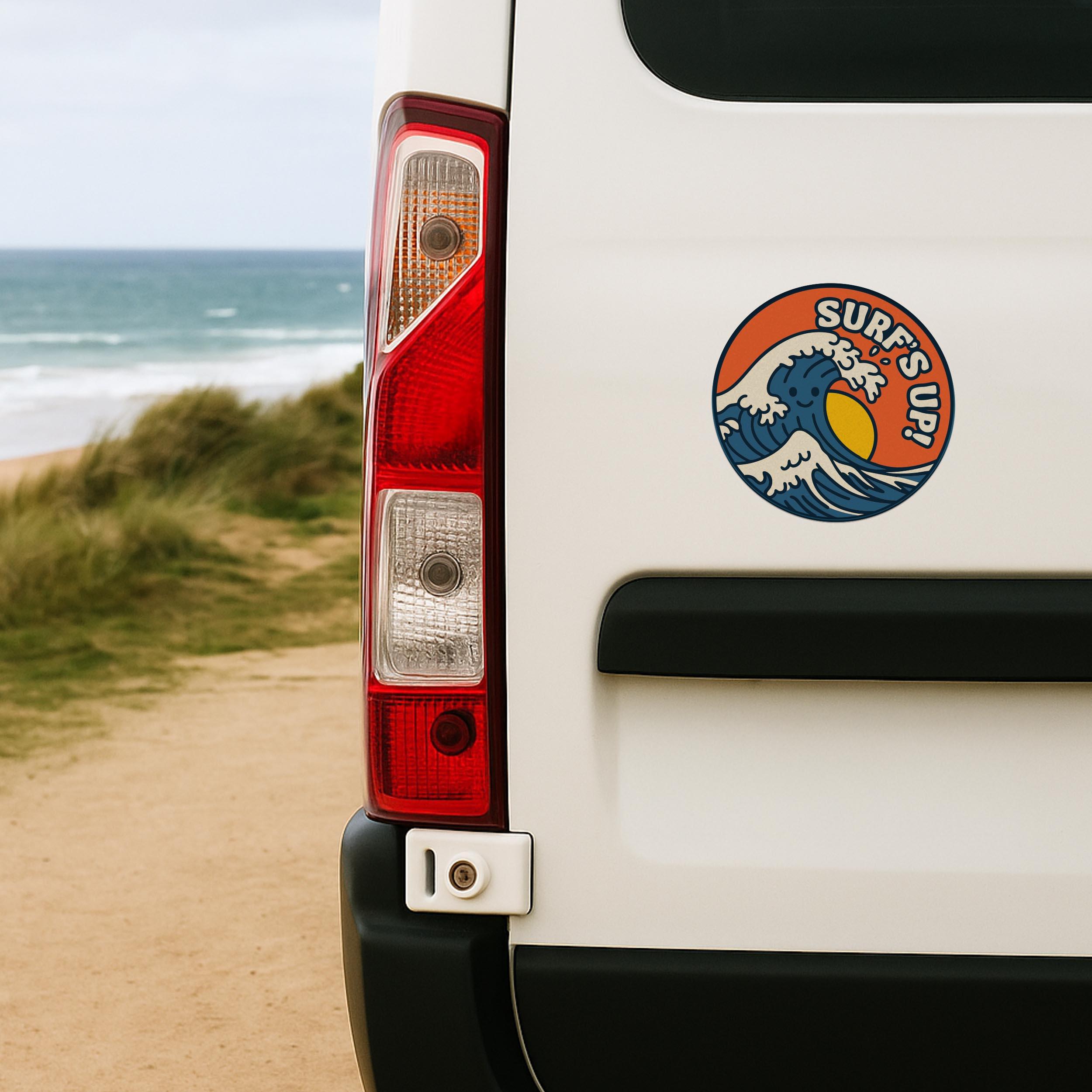 Surfs Up Bumper Sticker