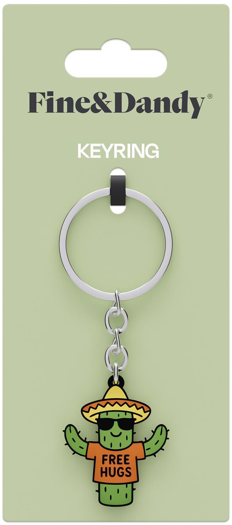 Fine & Dandy Free Hugs Keyring