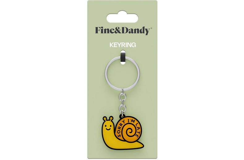 Fine & Dandy Im Late Keyring Fine & Dandy Im Late Keyring