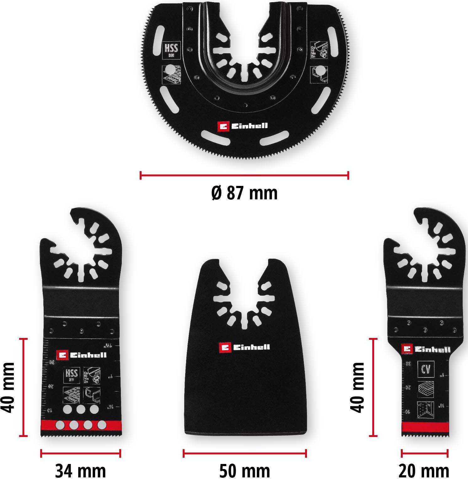 Einhell 4pc Multi-Tool Blade Set