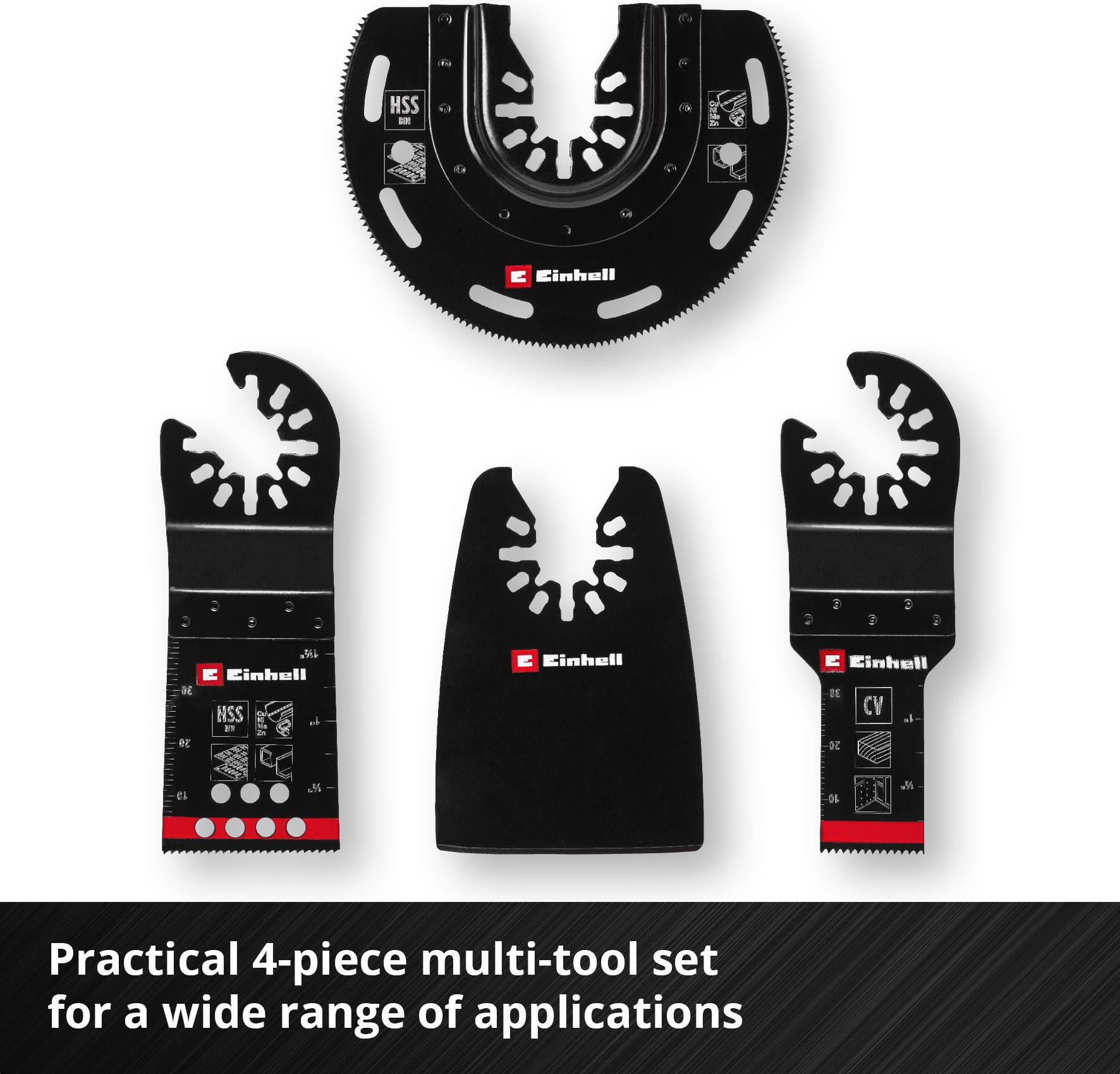 Einhell 4pc Multi-Tool Blade Set