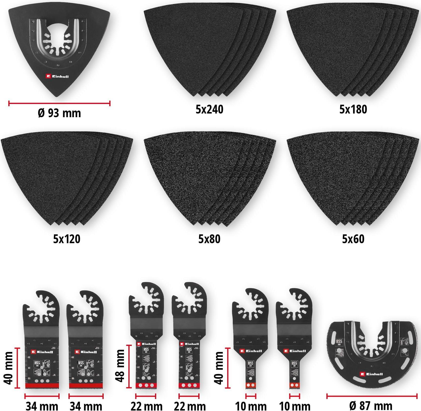 Einhell  35pc Multi-Tool Metal Blade Set