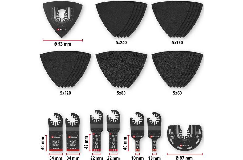 Einhell 35pc Multi-Tool Metal Blade Set Einhell 35pc Multi-Tool Metal Blade Set