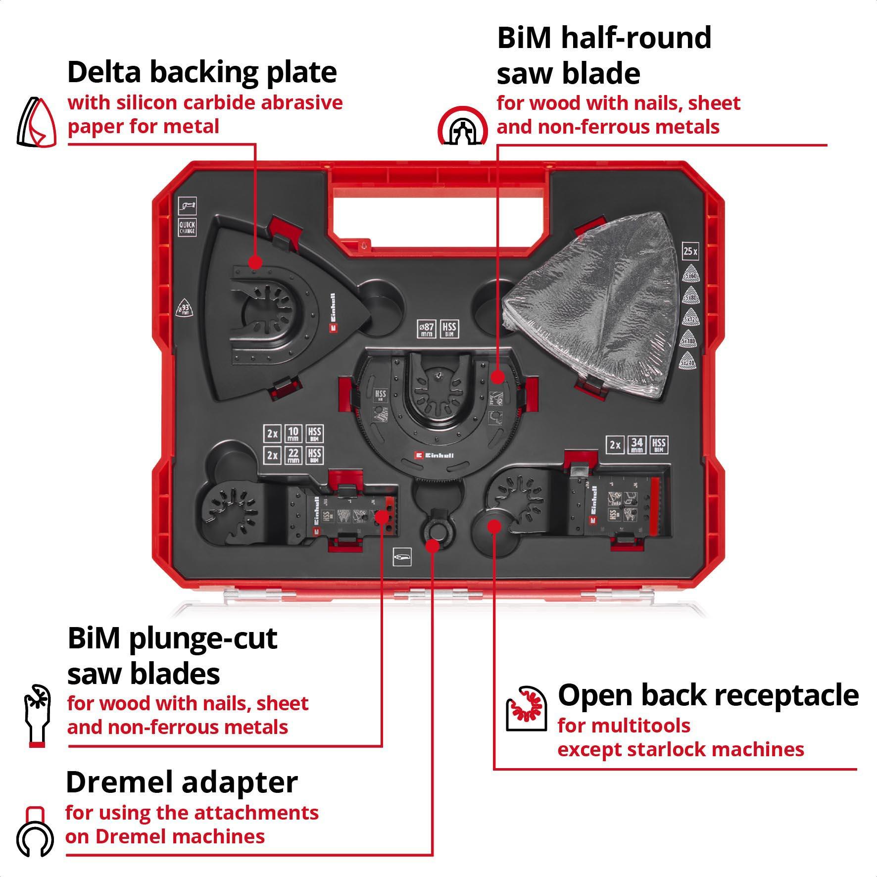 Einhell  35pc Multi-Tool Metal Blade Set