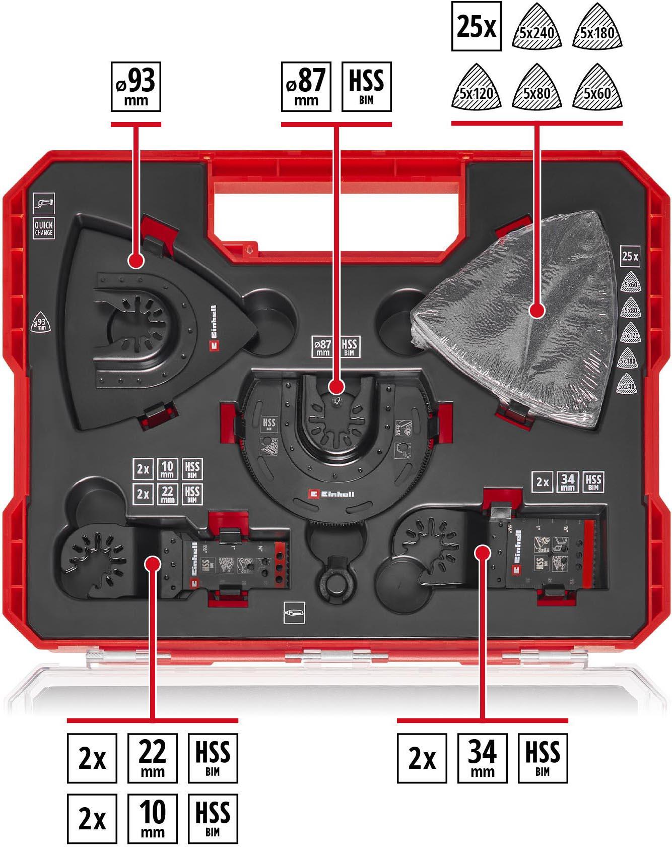 Einhell  35pc Multi-Tool Metal Blade Set
