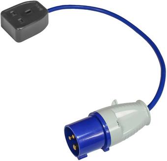Faithfull Fly Lead 240V 3-Pin Plug to 240V 3-Pin Socket & 35cm Lead