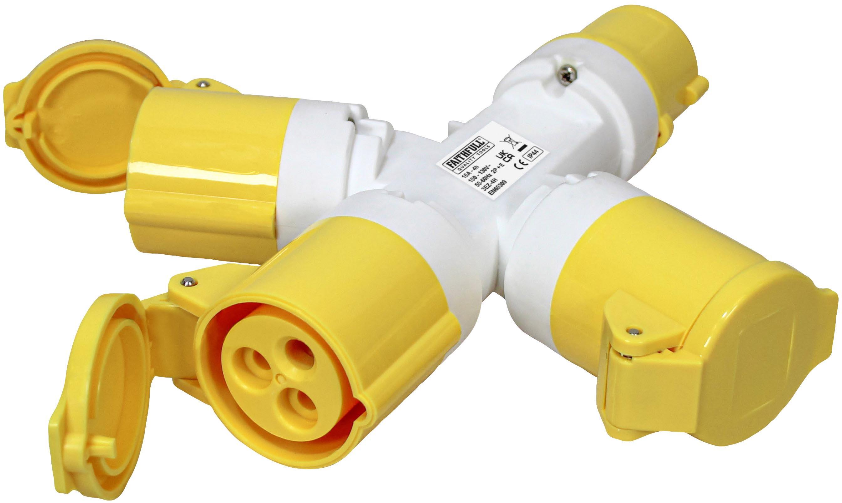 Faithfull 3-Way Splitter 110V