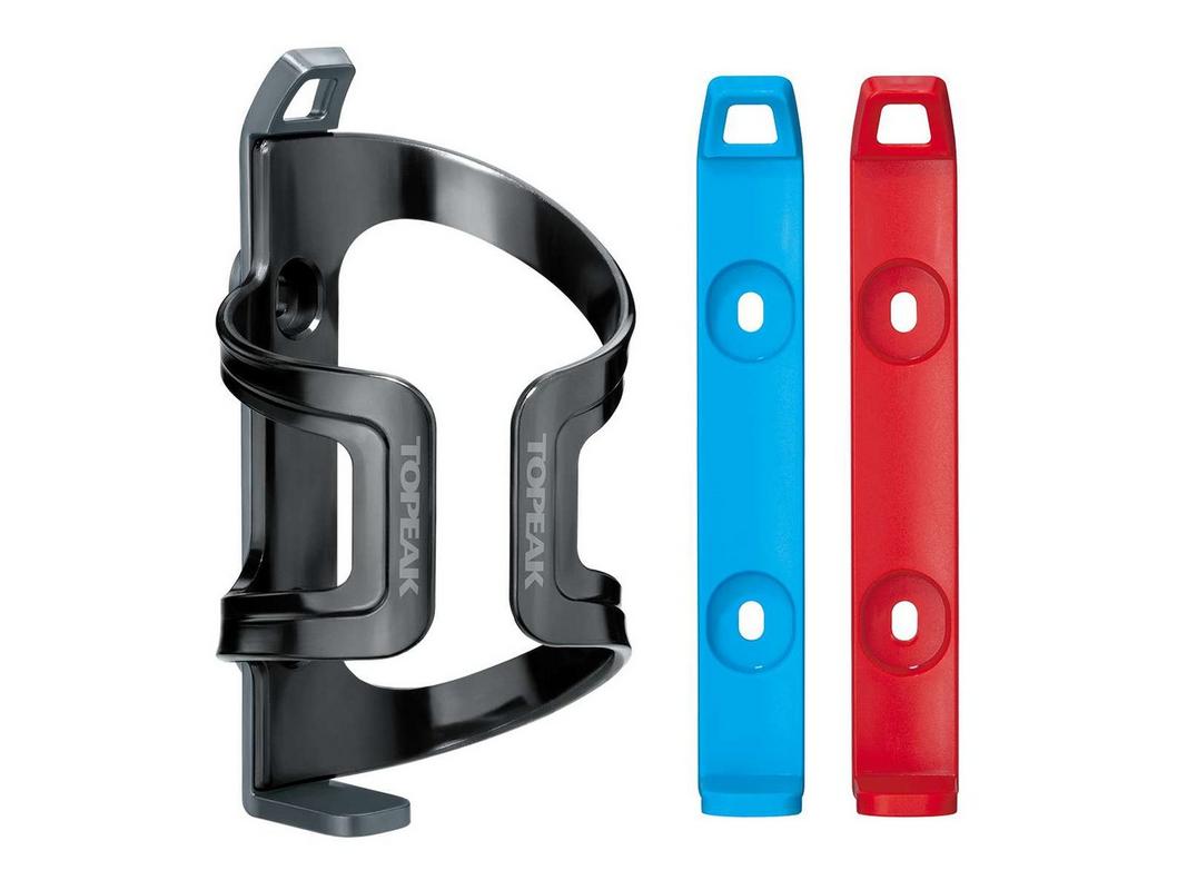 Halfords Topeak Dualside Bottle Cage - Grey/Blue/Red | Extra 8% off for BC Members