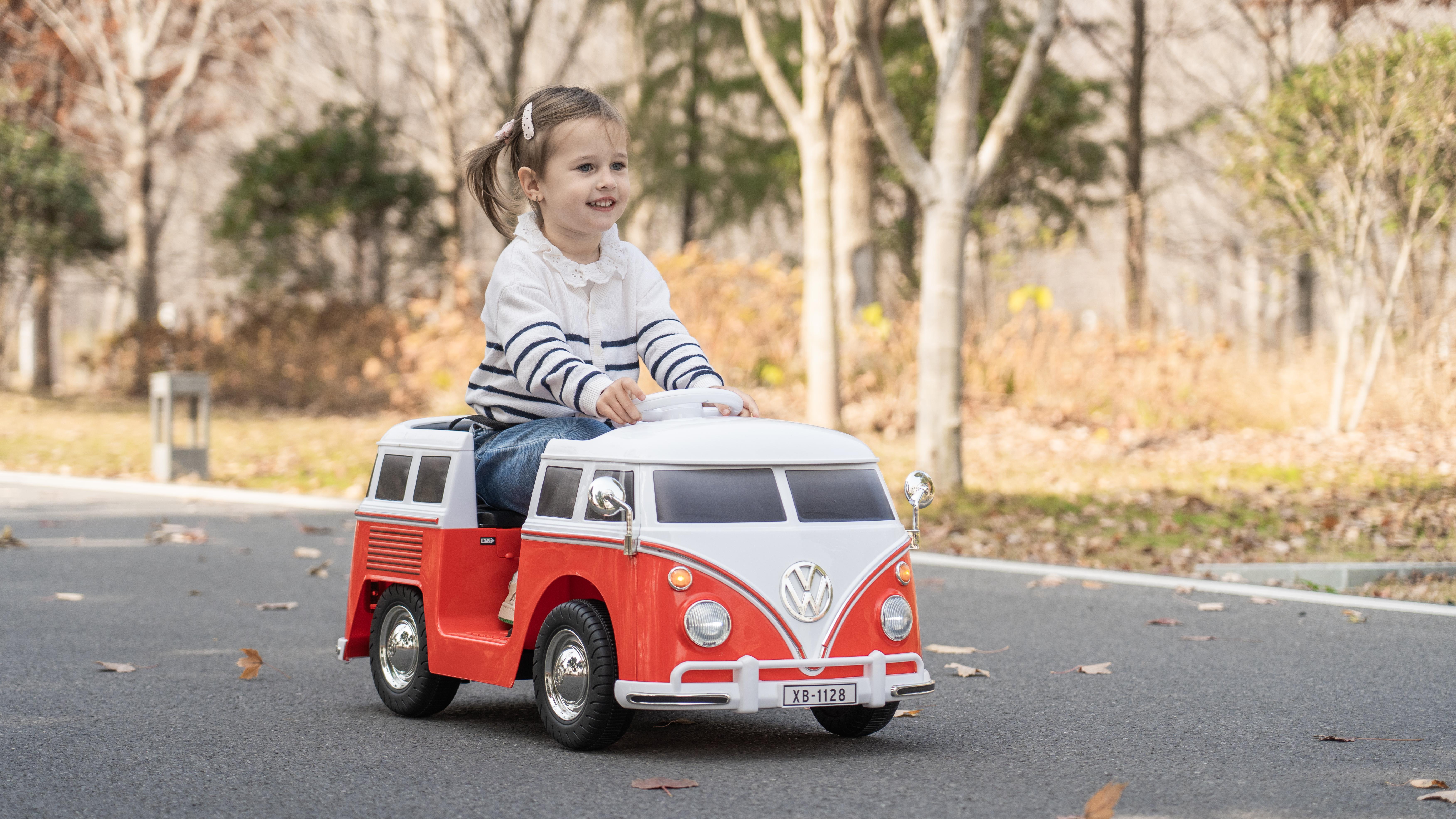 Volkswagen Retro Campervan 6v Ride On Toy