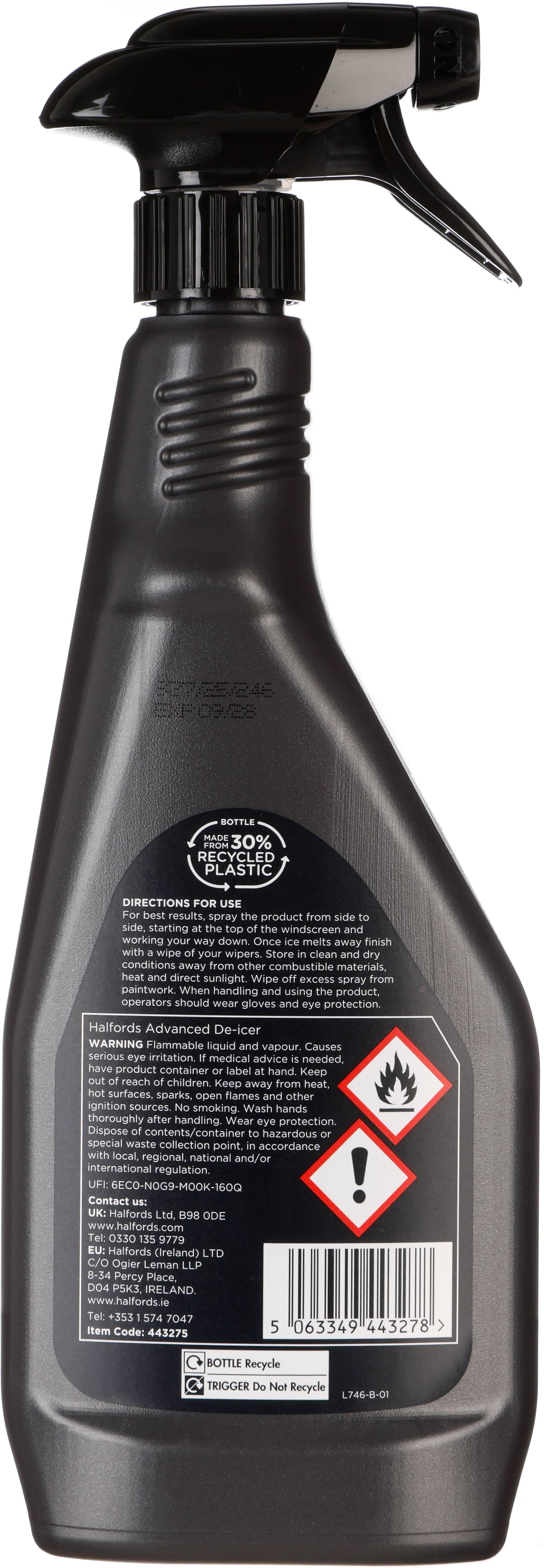 Halfords Advanced Trigger Deicer 750ml -40°C 