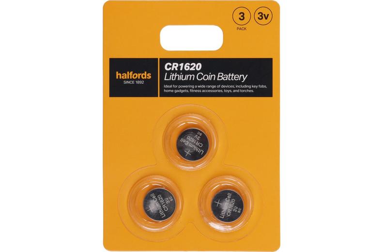 Halfords 1620 Lithium coin battery 3pk Halfords 1620 Lithium coin battery 3pk