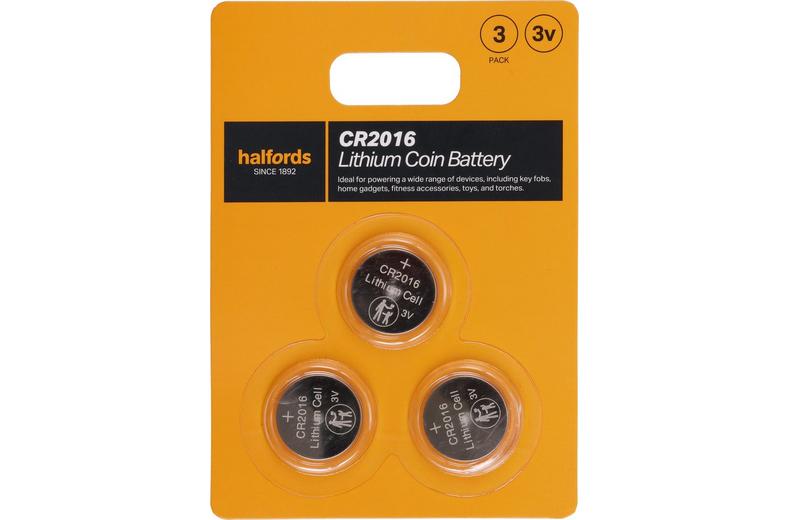 Halfords 2016 Lithium coin battery 3pk Halfords 2016 Lithium coin battery 3pk