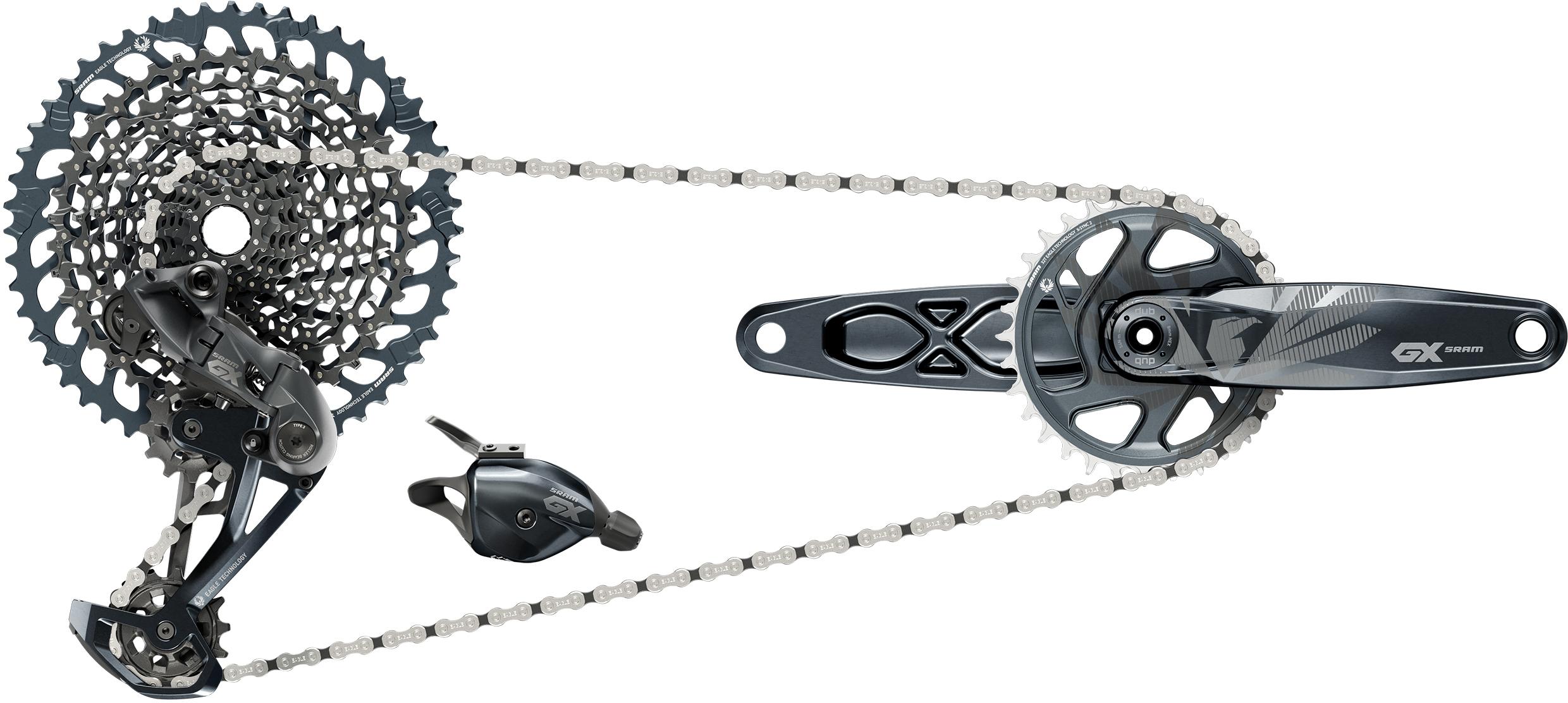 Halfords Sram SRAM GX Eagle DUB Groupset, Lunar, 175mm | Pricematch, Extra 8% off for BC Members, Free Bike Health Check, Cycle2Work Scheme & 0% APR Finance.