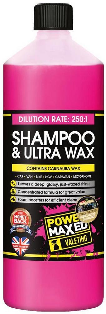 Power Maxed Shampoo & Wax 1L