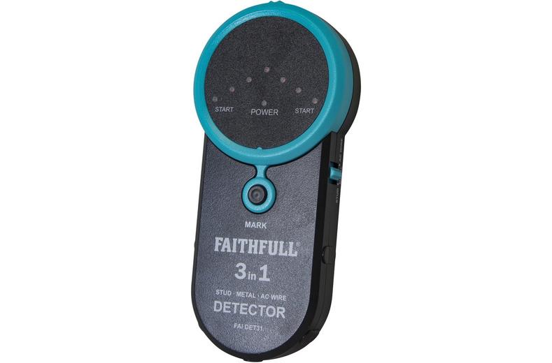 Faithfull 3-in-1 Detector Stud - Metal & Live Wire Faithfull 3-in-1 Detector Stud - Metal & Live Wire