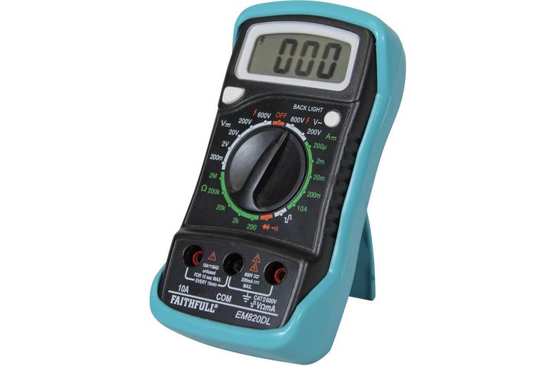 Faithfull Multimeter LCD Display - CAT2 200/600V Faithfull Multimeter LCD Display - CAT2 200/600V