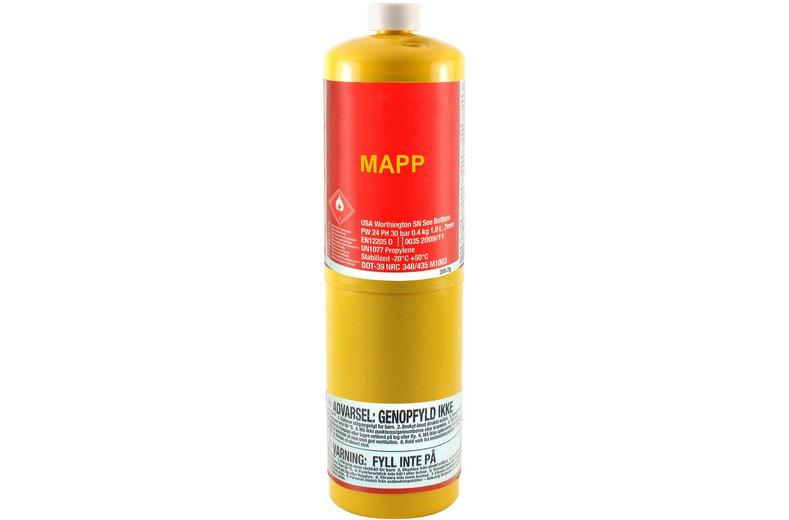 Faithfull Gas Cylinder MAPP CGA600 Fitting - 400g Faithfull Gas Cylinder MAPP CGA600 Fitting - 400g