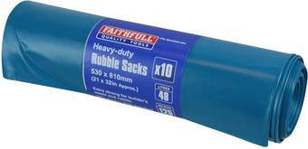 FAITHFULL BLUE HEAVY DUTY RUBBLE SACKS (BOX OF 10) MIC 125