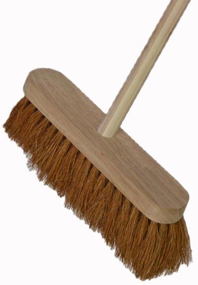 FAITHFULL SOFT COCO BROOM 12IN + 48IN HANDLE
