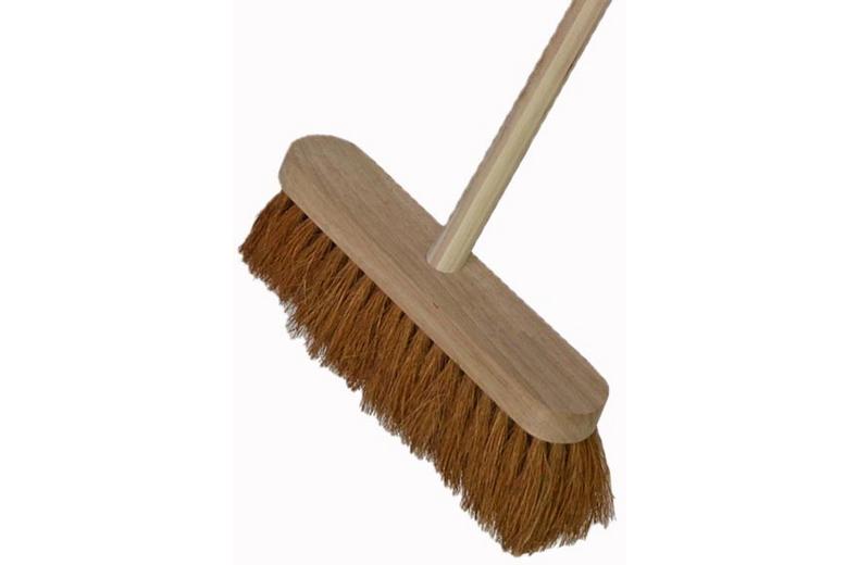 FAITHFULL SOFT COCO BROOM 12IN + 48IN HANDLE FAITHFULL SOFT COCO BROOM 12IN + 48IN HANDLE