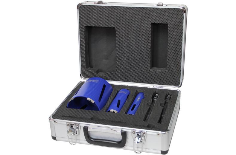 Faithfull Diamond Drill Kit + Case - 7 Piece Set Faithfull Diamond Drill Kit + Case - 7 Piece Set
