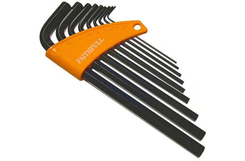 Faithfull Hex Key 9 Piece Set - Long Arm Keys Faithfull Hex Key 9 Piece Set - Long Arm Keys
