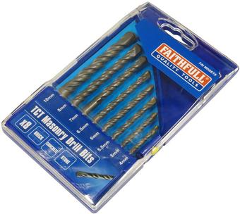 Faithfull Standard Masonry Drill Bit Set - 8 Piece 