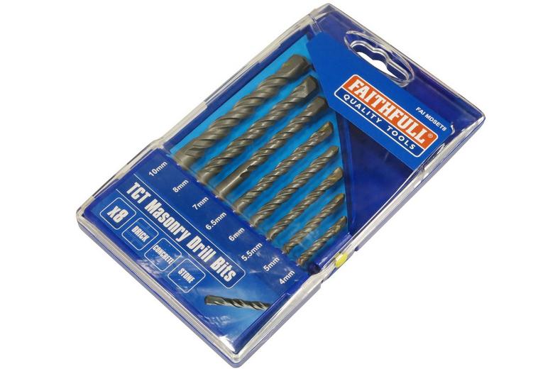 Faithfull Standard Masonry Drill Bit Set - 8 Piece Faithfull Standard Masonry Drill Bit Set - 8 Piece
